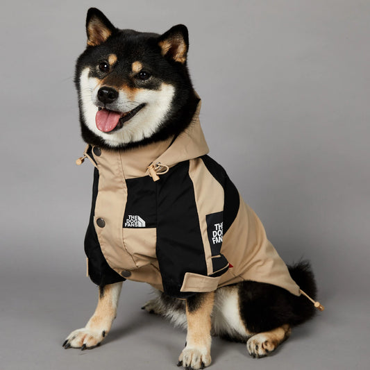 Pet Dog Raincoat Windproof Dog Coat Fashion Waterproof Reflective Pure Color Small Medium Large Charge Jacket Clothes Dog Face