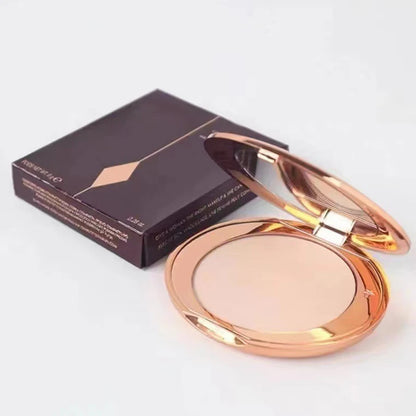 Flawless Powder Natural White Invisible Pores Powder Fixed Makeup Oil Control Light Skin Matte Makeup Women's Powder Blusher