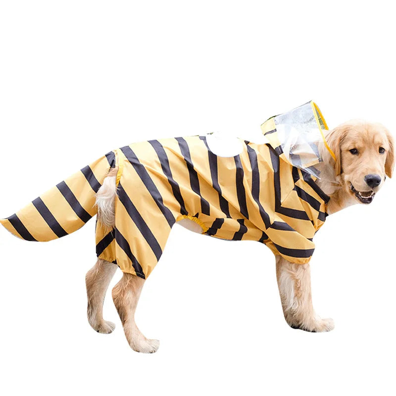 Dog Raincoat Waterproof Dog Clothes Funny Shape Cosplay Dinosaur clothes for dogs Pet Costume Raincoat for Medium Large Dogs