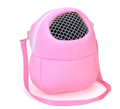 Small Pet Carrier Rabbit Cage Hamster Chinchilla Travel Warm Bags Guinea Pig Carry Pouch Bag Breathable Pet Cage Rat Leash