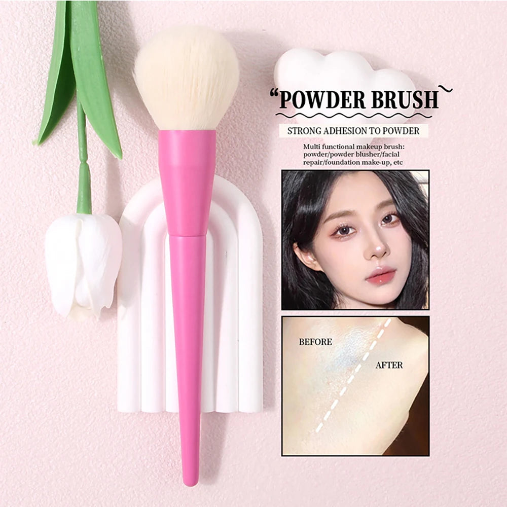 Candy Color Super Soft Loose Powder Concealer Brush Large Makeup Foundation Brushes Highlighter Face Cosmetics Beauty Tools