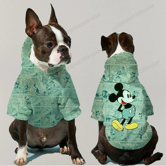 Disney  Hooded Sweater Clothes for Dog Costume Dogs' Clothing 2023 Apparels Pug Apparel French Bulldog Pet Small Things Suit