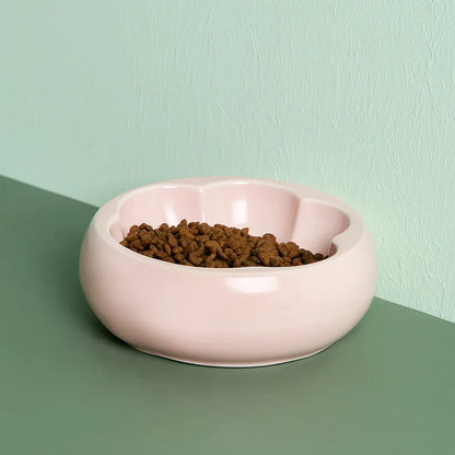 500ML Cat Water Bowl Matte Ceramic Small Dog Drinking Eating Feeders Anti-slip and Anti-tipping Puppy Pet Feeding Bowls