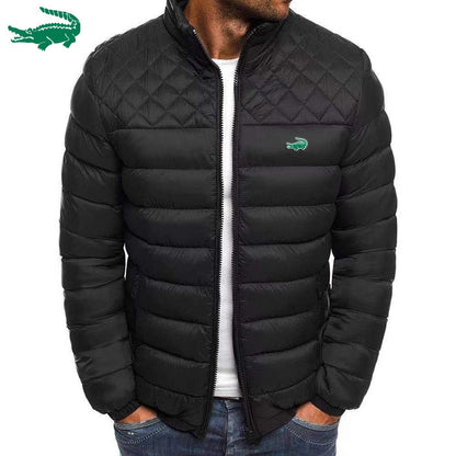 Autumn/Winter 2024 Men's Zipper Cotton Jacket Top Warm and Comfortable Men's Jacket Top Comfortable Down Cotton Jacket