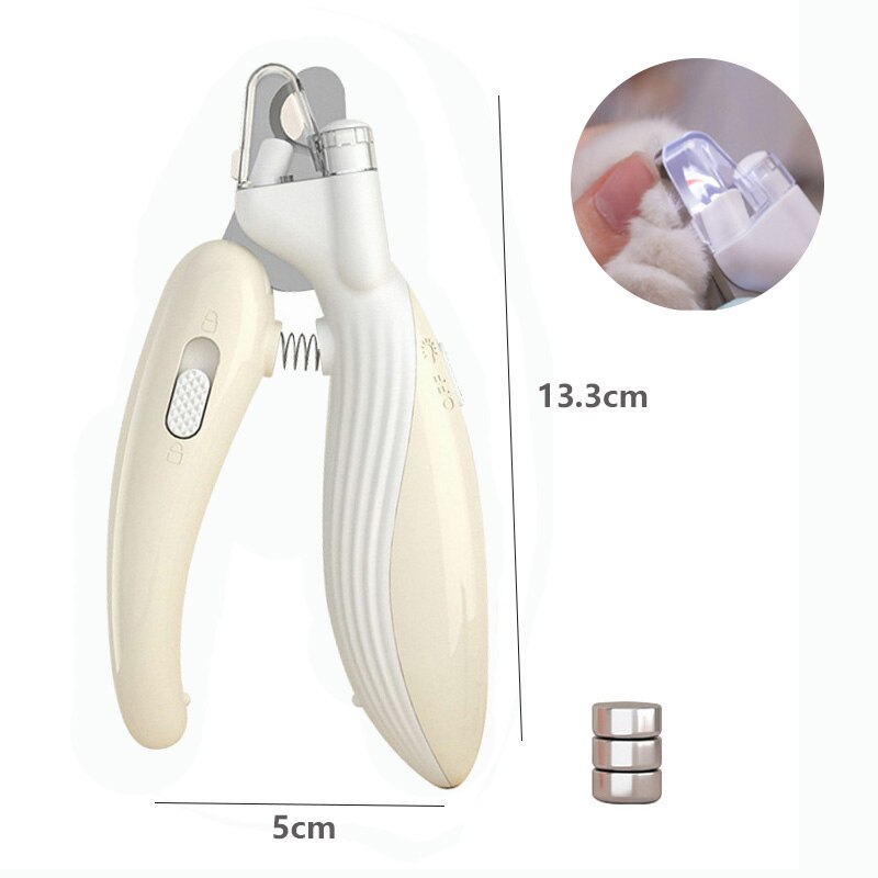 Professional Pet Nail Clippers Led Light Pet Claw Trimmer for Cats Dogs Small Animal Care Grooming Tools Pet Products