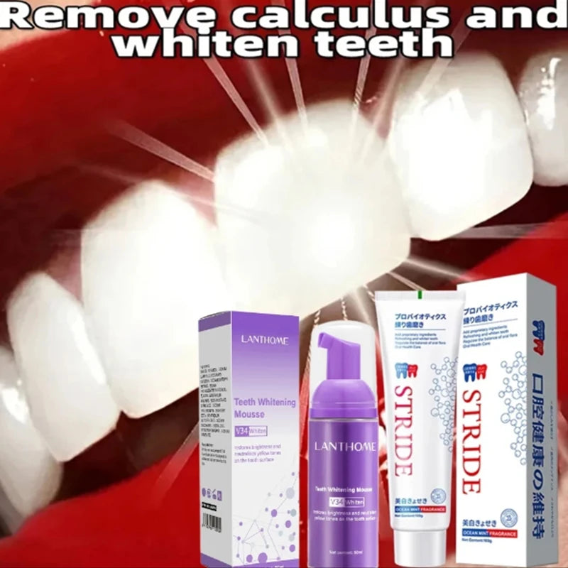 Dental Calculus Remover Whitening Teeth Mousse Toothpaste Mouth Odour Removal Bad Breath Preventing Periodontitis Oral Products