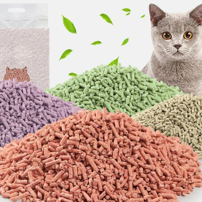 Natural Tofu Cat Litter Biodegradable Fast Clumping Natural Green Tea Fresh Tofu Original Cat Litter Cat Cleaning Supplies