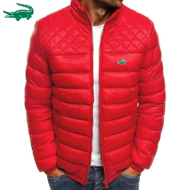 Autumn/Winter 2024 Men's Zipper Cotton Jacket Top Warm and Comfortable Men's Jacket Top Comfortable Down Cotton Jacket