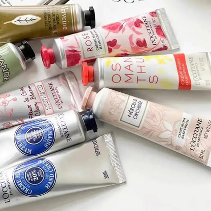 Hand Cream Lip Balm Set Rose Sukura Shea Butter Moisturizing Anti-wrinkle Care Beauty Skincare Hand Care Lip Care Gift