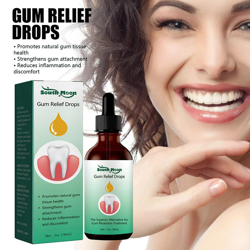 30ml Gum Regrowth Drops Relieve Mouth Periodontal Gum Bleeding Pain Treatment Bad Breat Antibacteria Oral Clean Care New