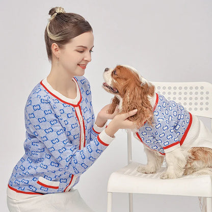 The New Dog Sweater  Pet Clothes Parent-child Wear Autumn and Winter Leisure Seven Sizes