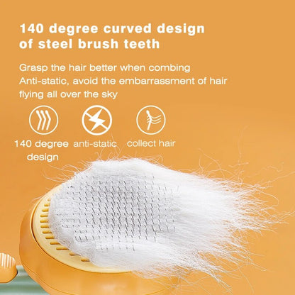 Pet self-cleaning Brush