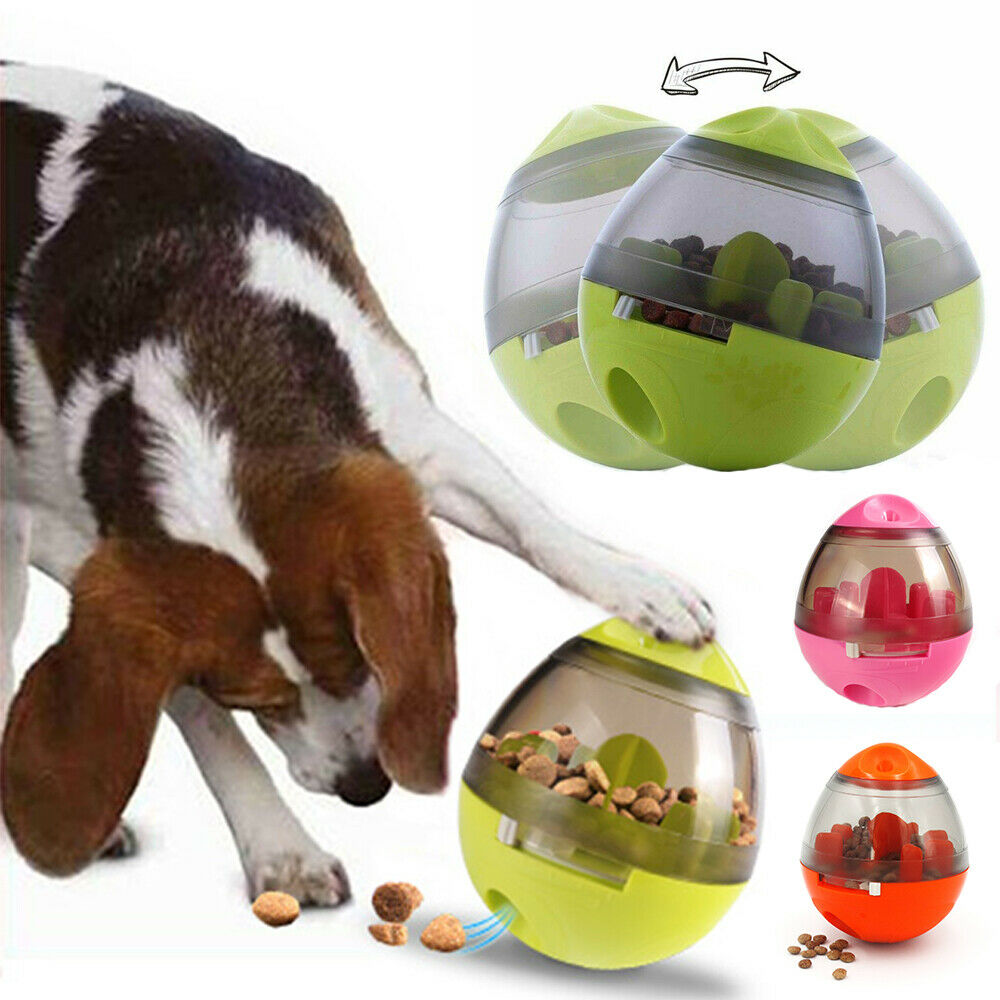 Rolly Fun Pet Feeder / Dog  or Cat Food Snacks /  Tumbler Pet Puppy Feeder Dispenser Bowl Fun For Hours with reward snacks