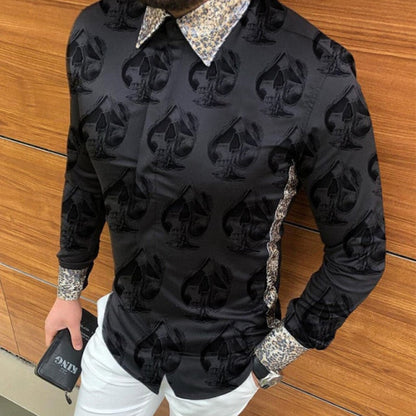 Casual Loose Turn-down Collar Mens Shirts Vintage Printing Button Short Sleeve Tops 2021 Summer Men Clothing Fashion Streetwear